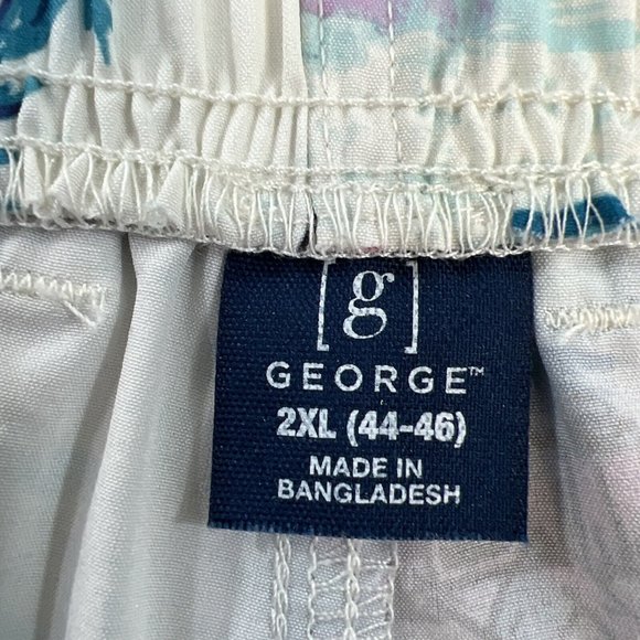 George Mens Swim Trunks 2XL Bathing Suit Board Shorts Swimsuit Surf Hawiian - Picture 10 of 13